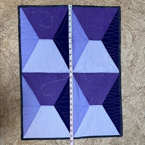 Geometric Purple Quilt - Picture 4 of 8